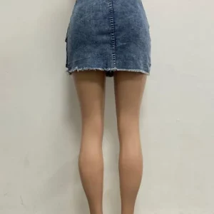 High Waist Stretch Denim Mini Skirt | Women's Fashion Hipster Bottoms | 2024 Summer Streetwear