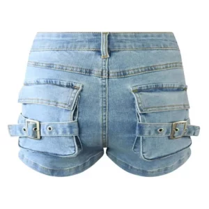 High Waist Stretch Denim Shorts Women's Fashion Hipster Jeans - 2024 Summer Streetwear