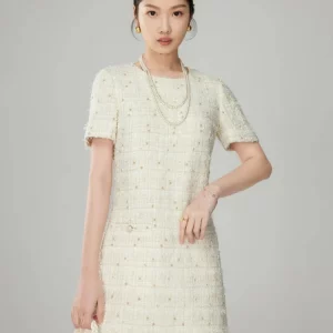 Korean Elegant Slim Party Dress for Women 2024 - High Street Short Sleeve Summer Vestidos