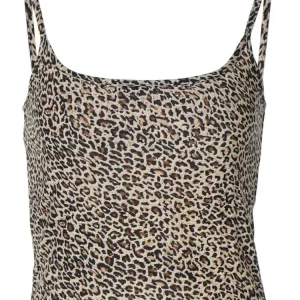 Leopard Print Sleeveless Camisole Women's Hipster Crop Top - 2024 Summer Fashion Streetwear