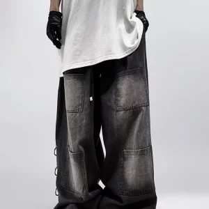 Loose Retro Mid-Waist Hip-hop Jeans for Men & Women