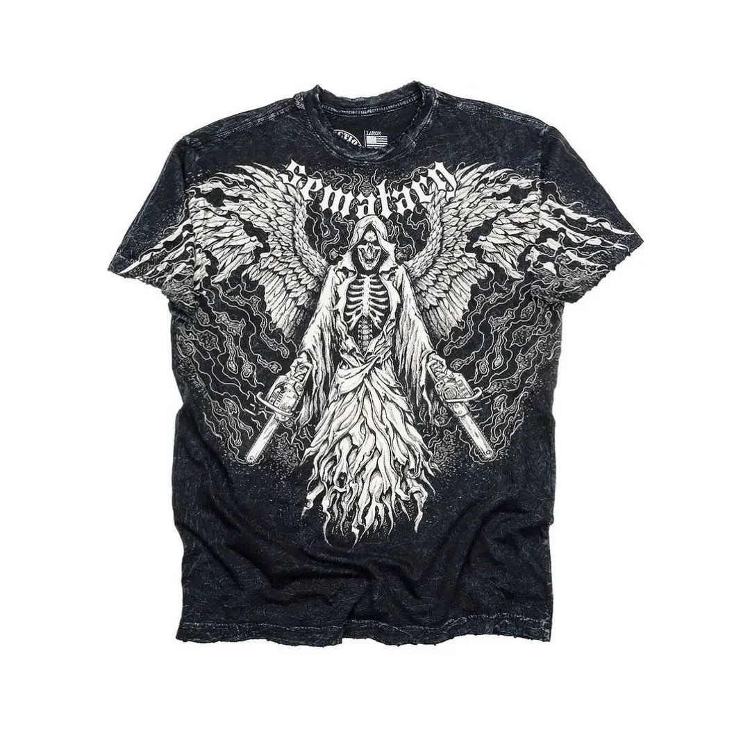 Men's Hip-hop Gothic Graphic T-Shirt | American Y2K Harajuku Streetwear