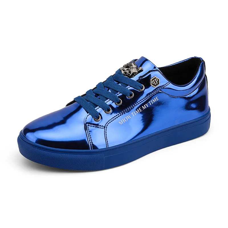 Men's Tiger Patent Leather Loafers: Stylish Casual Driving Shoes