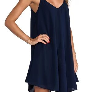 Plus Size Women's Backless Slip Dress - Loose Fit