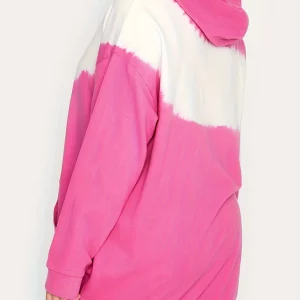 Plus Size Women's Colorblock Hooded Sweatshirt