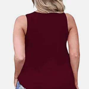 Plus Size Women's Criss Cross Tank Tops | Summer Sleeveless Shirts