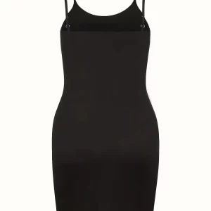 Plus Size Women's Solid Color Body-Con Cami Dress