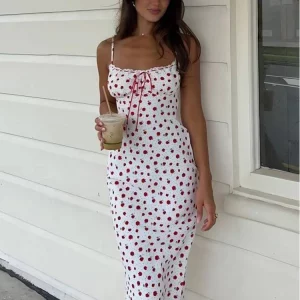 Rose Print Maxi Dress: Summer Hipster Bandage Bodycon