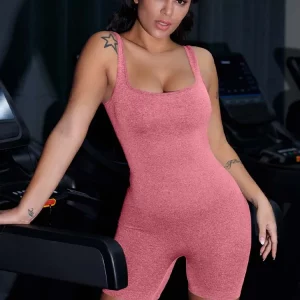 Seamless Fitness Vest Jumpsuit for Women - Sexy & Tight Yoga Gear