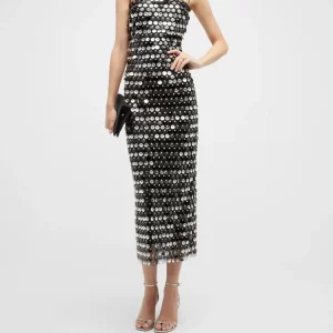 Sequin Suspender Dress: Elegant Backless Sleeveless Evening Wear