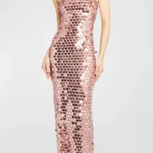 Sequin Suspender Dress: Elegant Backless Sleeveless Evening Wear