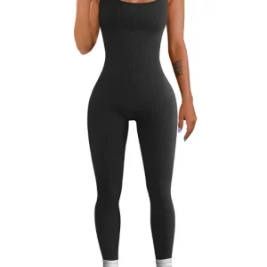 Sleeveless Yoga Jumpsuit for Women | High Waist Hip Lifting | Large Size Tight Sports Clothes