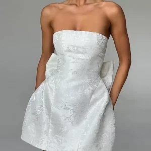 Strapless Backless Bow Tie Dress | Sexy Women's High Waist Slim Fashion Partywear