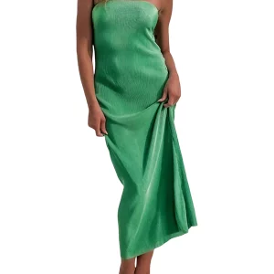 Strapless Backless Maxi Dress for Women, Sexy Bodycon Tube Style, Summer Fashion Casual