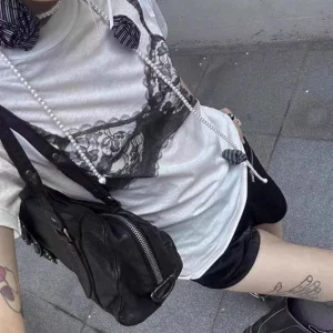 Summer Casual Oversize Cotton Tee Women's Streetwear Fashion T-Shirt