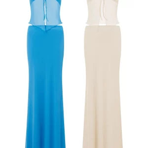 Summer Sexy 2-Piece Tube Top Skirt Set for Women, Party Clubwear Outfit with Off-Shoulder