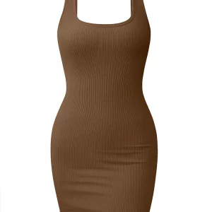 Summer Sexy Spaghetti Strap Square Neck Women's Dress