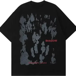 Summer Y2K Gothic Cotton Top for Women | Harajuku Street Apparel