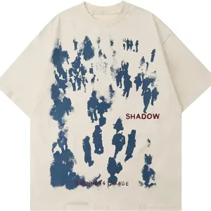 Summer Y2K Gothic Cotton Top for Women | Harajuku Street Apparel