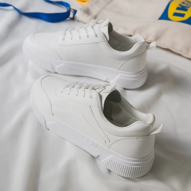 Thick Sole Women's Sneakers 2024 Summer Casual White Shoes