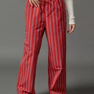 Vintage 2000s Striped Wide Leg Pants for Women