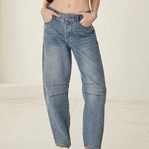 Vintage High Waist Harem Jeans for Women | Streetwear Baggy Pants