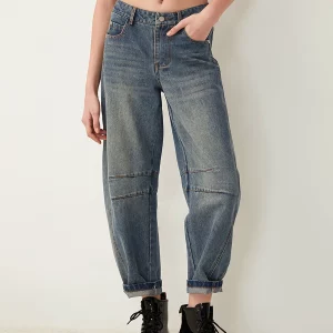 Vintage High Waist Harem Jeans for Women | Streetwear Baggy Pants