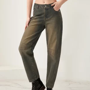 Vintage High Waist Harem Jeans for Women | Streetwear Baggy Pants