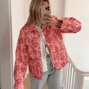 Vintage Street Outwear Women's Printed Jacket 2024 Fashion