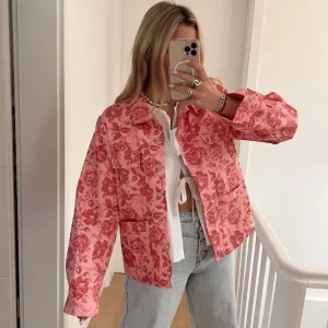 Vintage Street Outwear Women's Printed Jacket 2024 Fashion