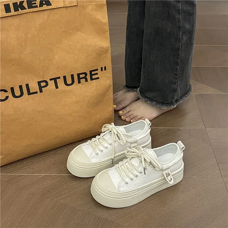 White Wedge Sneakers for Women 2024 | Casual Platform Shoes