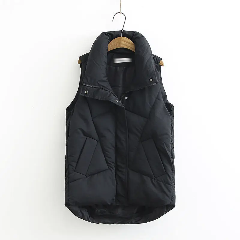 Winter Plus Size Down Puffer Vest for Women, Sleeveless Casual Jacket