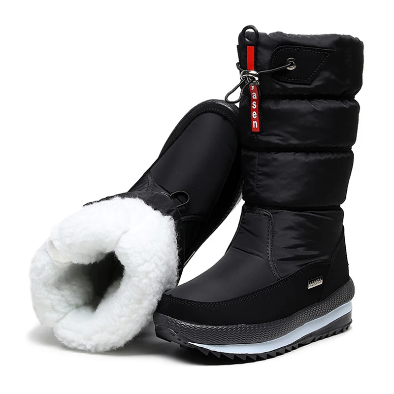 Winter Women's Waterproof Snow Boots with Non-slip Sole & Fashionable Fur Lining