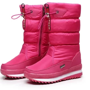 Winter Women's Waterproof Snow Boots with Non-slip Sole & Fashionable Fur Lining