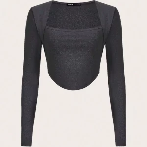 Women's Elegant Square Neck Bolero Crop Top