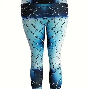 Women's High Waist Allover Print Skinny Leggings