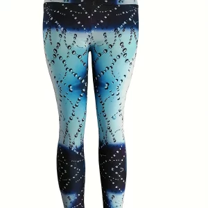 Women's High Waist Allover Print Skinny Leggings