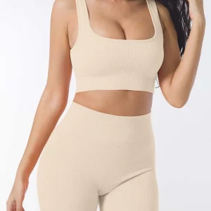 Women's High Waist Casual Sports Set - Spring/Summer