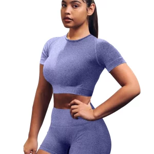 Women's High Waist Hip-Lifting Sports Shorts Set