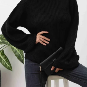 Women's Lantern Sleeve Loose Fit Sweater for Autumn & Winter