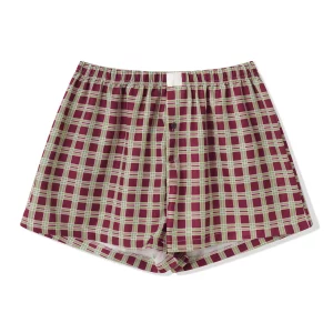 Women's Plaid Shorts: Spring/Summer Casual Lounge Streetwear