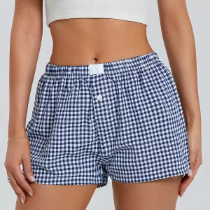 Women's Plaid Shorts: Spring/Summer Casual Lounge Streetwear