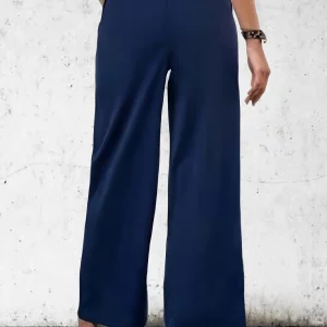 Women's Plus Size High Waist Solid Color Summer Pants