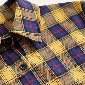 Women's Plus Size Plaid Print Button Up Casual Blouse