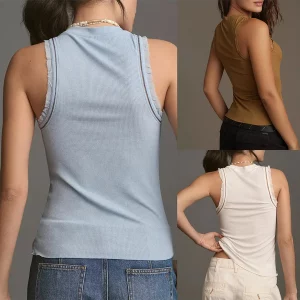 Women's Ruffle-Sleeve Tank Top | Casual Summer Vest