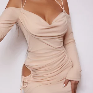 Women's Sexy Open Back Strap Mini Dress for Night Club Party