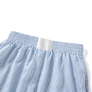 Women's Striped Loose Shorts 2024 Summer Collection - High Waist Casual Lounge Shorts