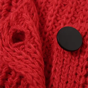 Y2K Knitted Sleeveless Sweater Top for Women - Red