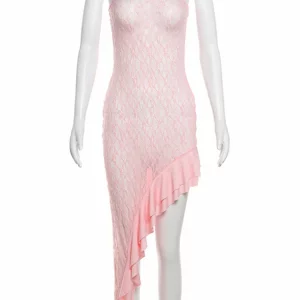 Y2K Lace Bodycon Dress | Sexy Sleeveless Spaghetti Strap | Women's Party Clubwear