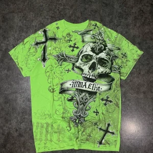 Y2K Retro Skull Graphic Print Men's Street T-shirt